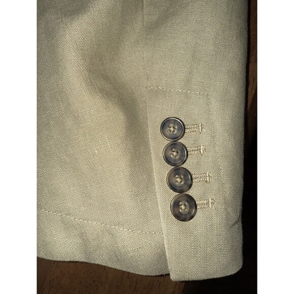 Daniel Cremieux Linen Blazer L Tan Signature Collection Unlined Casual Jacket - Picture 8 of 13